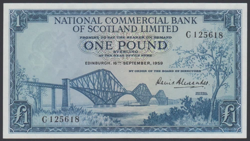 Scotland  1  Pound  16-09-1959  XF+++  P. 265,   Banknote, Circulated