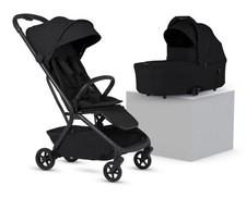 Image of Brand New Silver Cross Nia Cabin Pushchair & Carrycot Set In Black Sealed Boxes