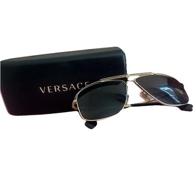 VERSACE VE2269 100287 Gold Green Men's 62 mm Sunglasses