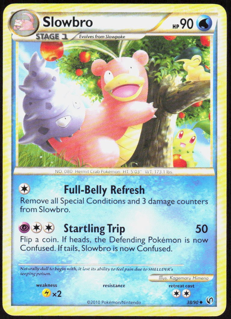Slowbro 38/90 Uncommon Undaunted LP Pokemon