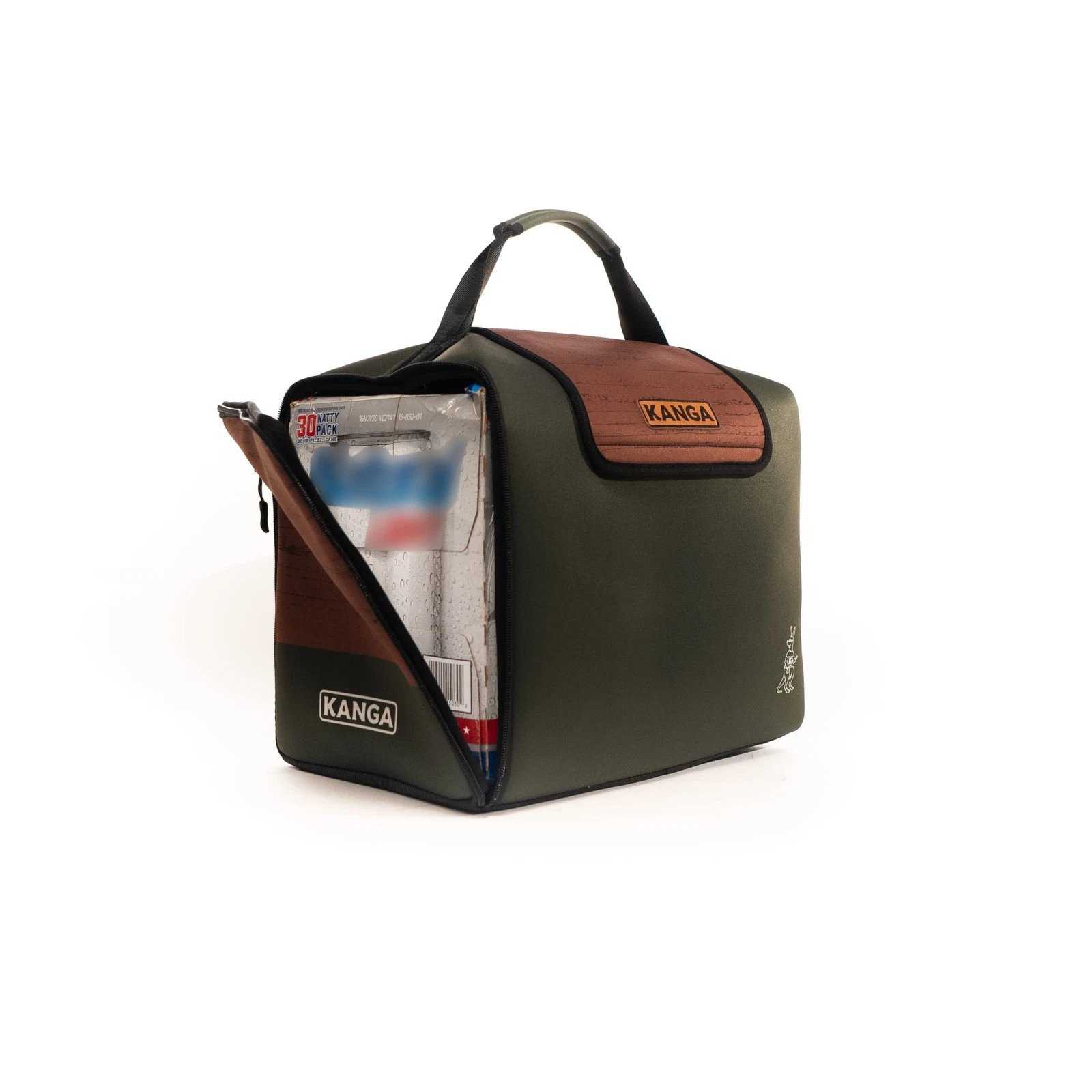 Soft Cooler Bag 30 Can Insulated Beer Seltzer Drink Kanga Woody Durability Kase