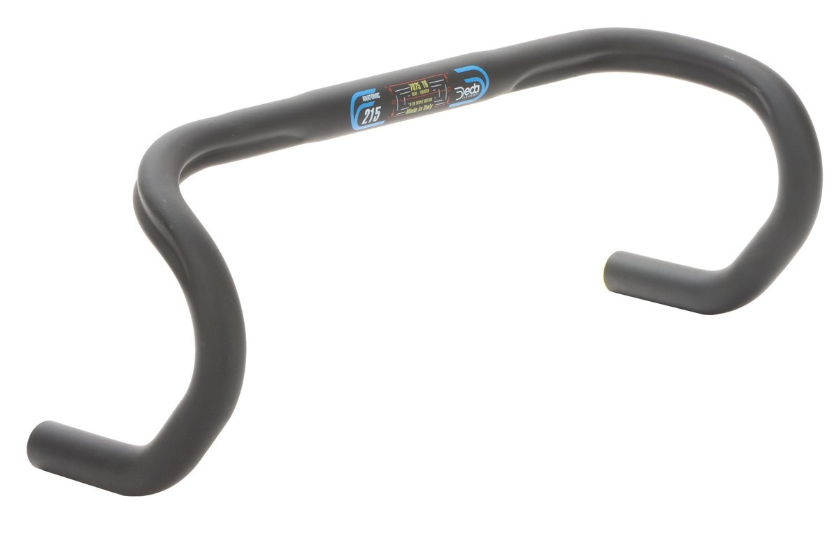 Deda Elementi 215 Anatomic Alloy Road Handlebar Black 26.0mm 44cm