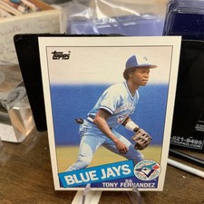 1985 TOPPS #48 TONY FERNANDEZ (TORONTO BLUE JAYS) BASEBALL CARD