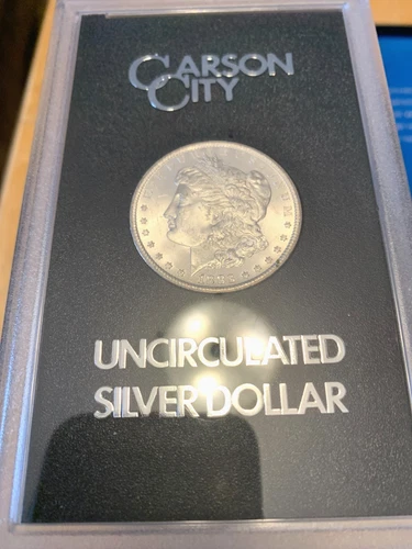 1883 Uncirculated CARSON CITY Morgan 90% Silver Dollar in Government Packaging