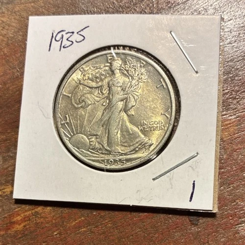 1935 Walking Liberty Half Dollar Silver Business Strike US Coin #1