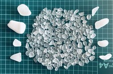 sea glass from japan Surf-Tumbled Beach Glass white very small to small hokkaido