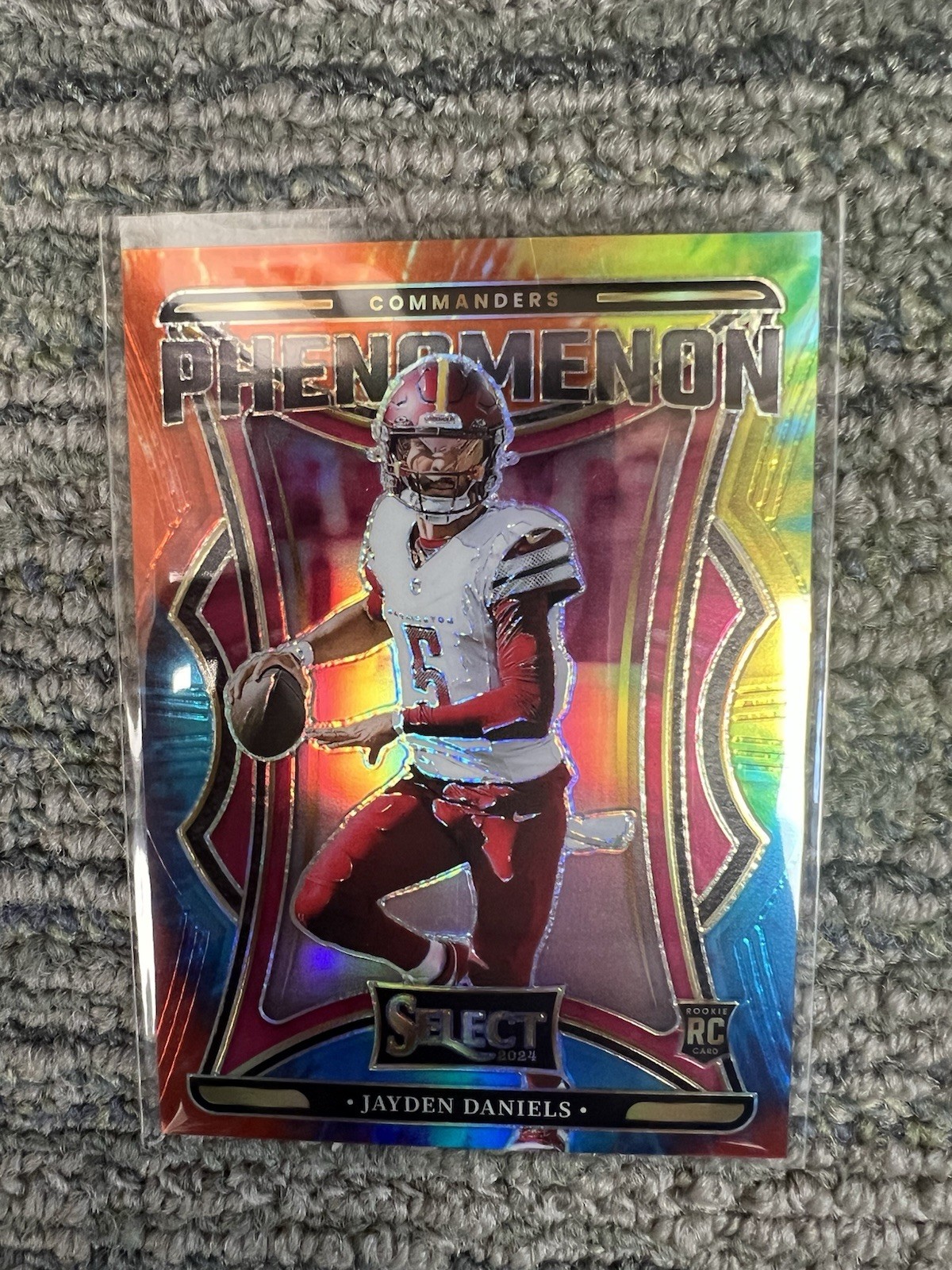 2024 Select Prizm Phenomenon Tie-Dye Prizm 9/25 Jayden Daniels Rookie RC CLEAN!