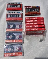 11 Maxell Cassette Tapes 8 Sealed- 2 UR90, 1 UDS-II 90, 5 UR60  3 UR90 Unsealed
