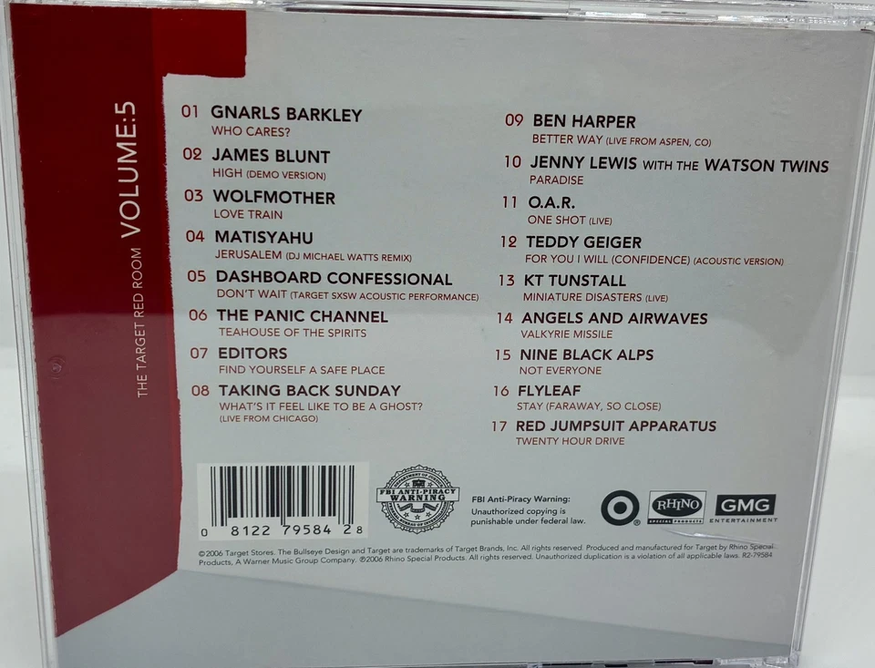 LIKE NEW - The Red Room Vol. 5 CD - Various Artists **BUY 5+ = FREE SHIP** Foto 3 de 4