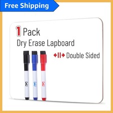 Durable Mini Dry Erase Board with 3 Markers - Perfect for Classroom Engagement