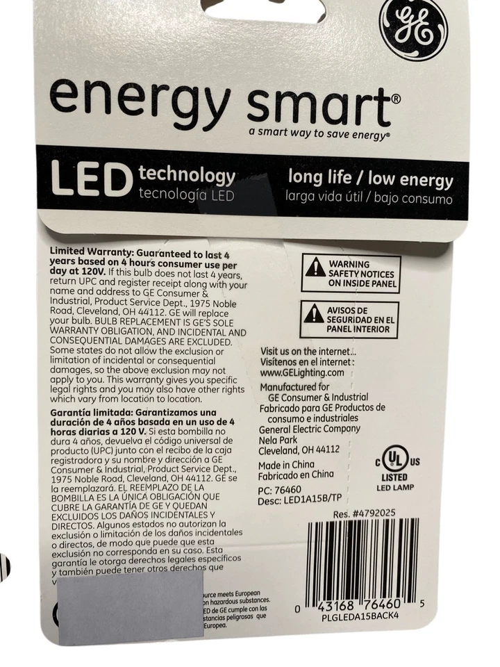 GE Energy Smart LED Party Bulbs Blue 1W Medium Base 12000hrs Pack Of 3 Home - Image 3 of 4