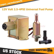 12V Volt 2.5-4PSI Universal Fuel Pump Electric Inline Low Pressure Gas Diesel US