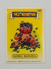 BUGGED BERT Sgorbions 1 Garbage Pail Kids Italy #107 Permit Back A