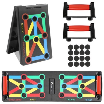Foldable Push Up Board Multifunctional Stand Muscle Rack Strength Training