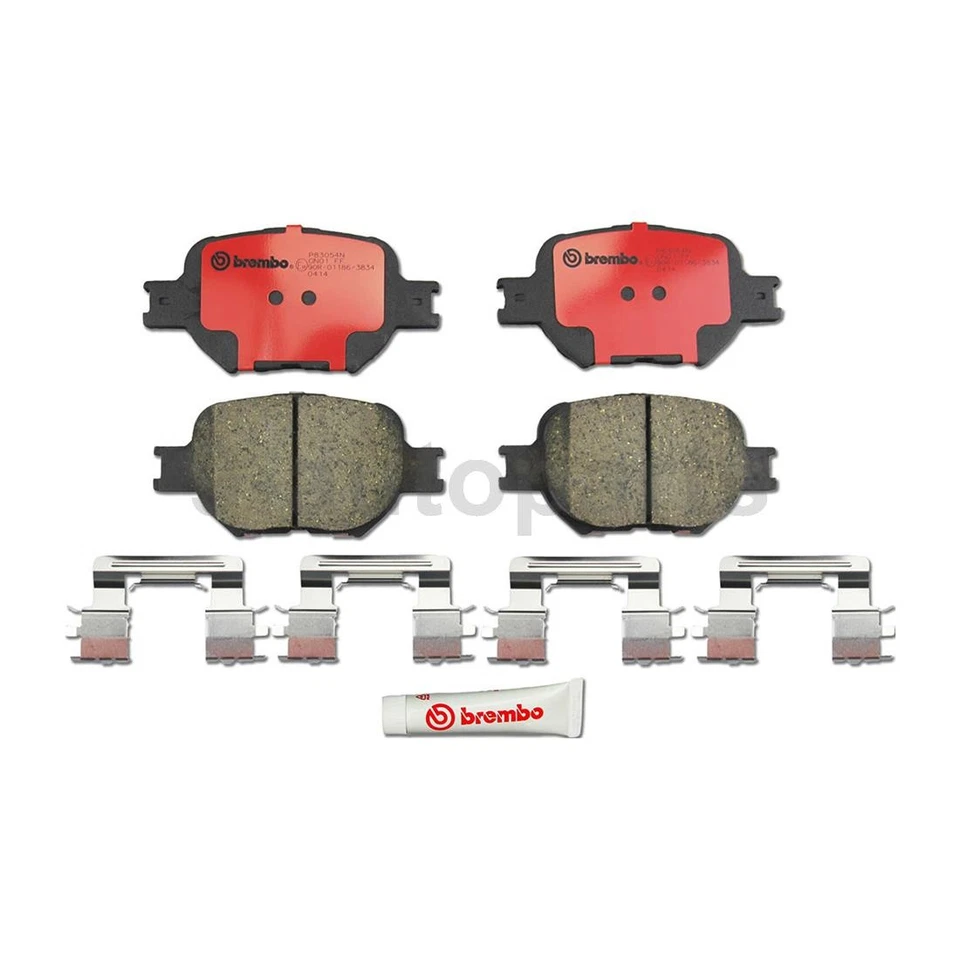 Kit de frenos delanteros traseros Brembo OE rotores pastillas de cerámica para Toyota Celica 2000-2005 Foto 3 de 4