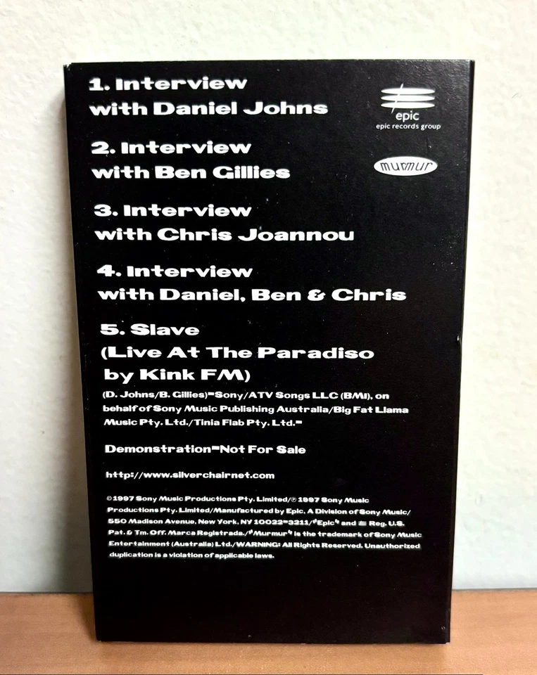 Silverchair 1997 US Promo Alr Rock Grunge Cassette Tape Freak Speak Epic - RARE! - Image 3 of 4