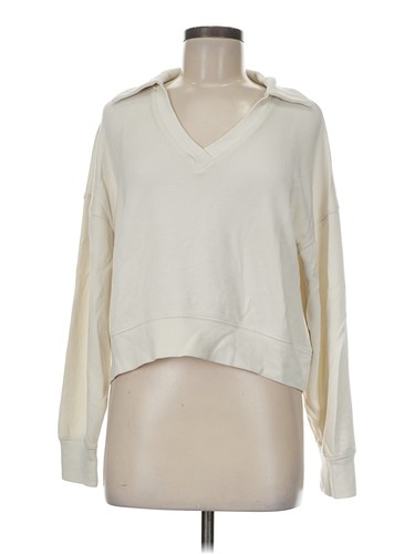 Danskin Women Ivory Sweatshirt M