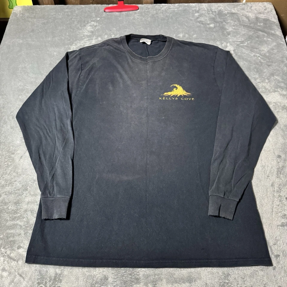 VTG Y2K Kellys Cove Hawaii Faded And Distressed Longsleeve Mens Size XL - Image 2 of 4