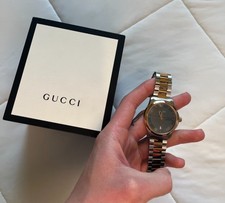 GUCCI G-TIMELESS YA126446 MEN'S 2 TONE WATCH- GREAT CONDITION: 100% AUTHENTIC