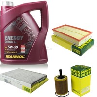 MANN-FILTER Inspektionspaket 5L Mannol Energy Combi Ll 5W-30 FüR Seat Toledo Ii