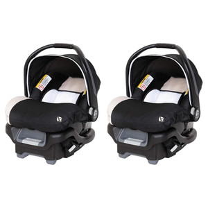 Ally Newborn Baby Car Seat Travel System with Cozy Cover - 2 Pack, Khaki
