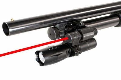 1000 Lumen Flashlight & Red Laser Combo for Maverick 88 12 Gauge w/ Mount