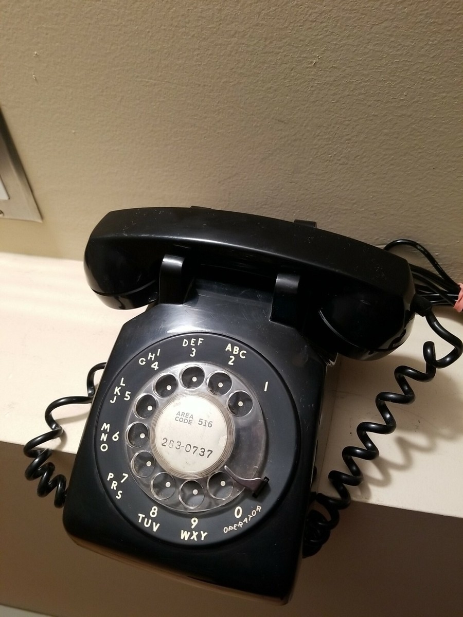 ビンテージwestern electric（bell system非売品）電話機 Vintage Bell System Western Electric Green Rotary Dial Desk