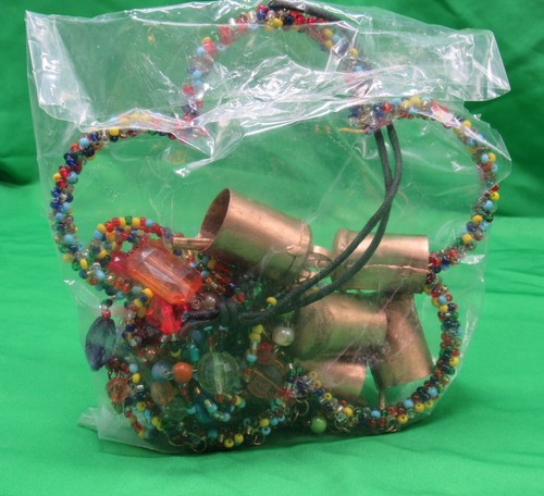 Made in India 31" Beaded Chime with Bell - Flower Design - New in Box - Picture 5 of 9