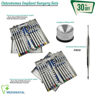Range Of Complete Osteotome Ímplantatchirurgie Set Dental Sinus Lift Instruments