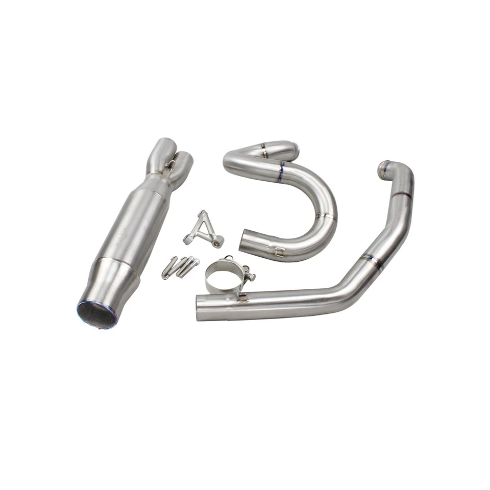 Stainless Steel Twin Cam 2 in 1 Exhaust Pipe for Harley Dyna Super Glide Sport Foto 4 de 4