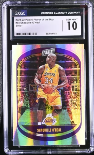 2021-22 Panini NBA Player of the Day Silver #88 Shaquille O'Neal CGC 10 GEM MINT