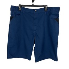 DICKIES Men  s Casual Work Shorts Sz W42/Inseam 11  Pockets Color Blue