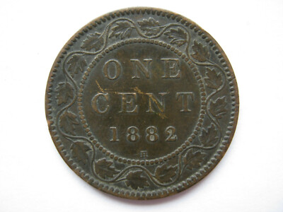 Kanada 1882-H Bronze One Cent GF