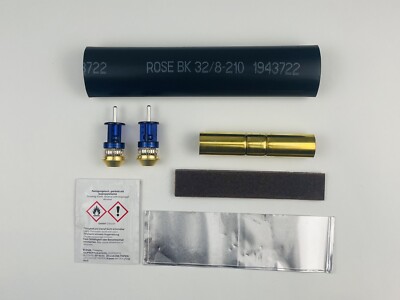 Reparatur-Kit für Breitbandkabel Koaxialkabel inkl. nKx Stecker Hülse Schrumpf