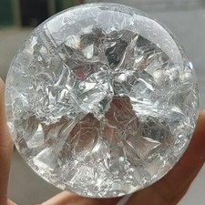 Ice Crack Crystal Ball Glass Magic Sphere For Home Decoration Fengshui Ornaments