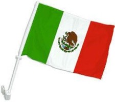 Mexico Double Sided Car Flag Mexican Car Window Flag Mexico Flag 100D