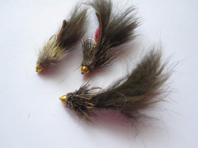 3 EA D16-7 CONEHEAD KIWI MUDDLER'S (COLORS & SIZES AVAIL), STREAMERS