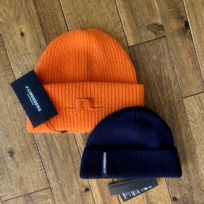 J Lindberg 100%  Wool Beanies-Mens One Size