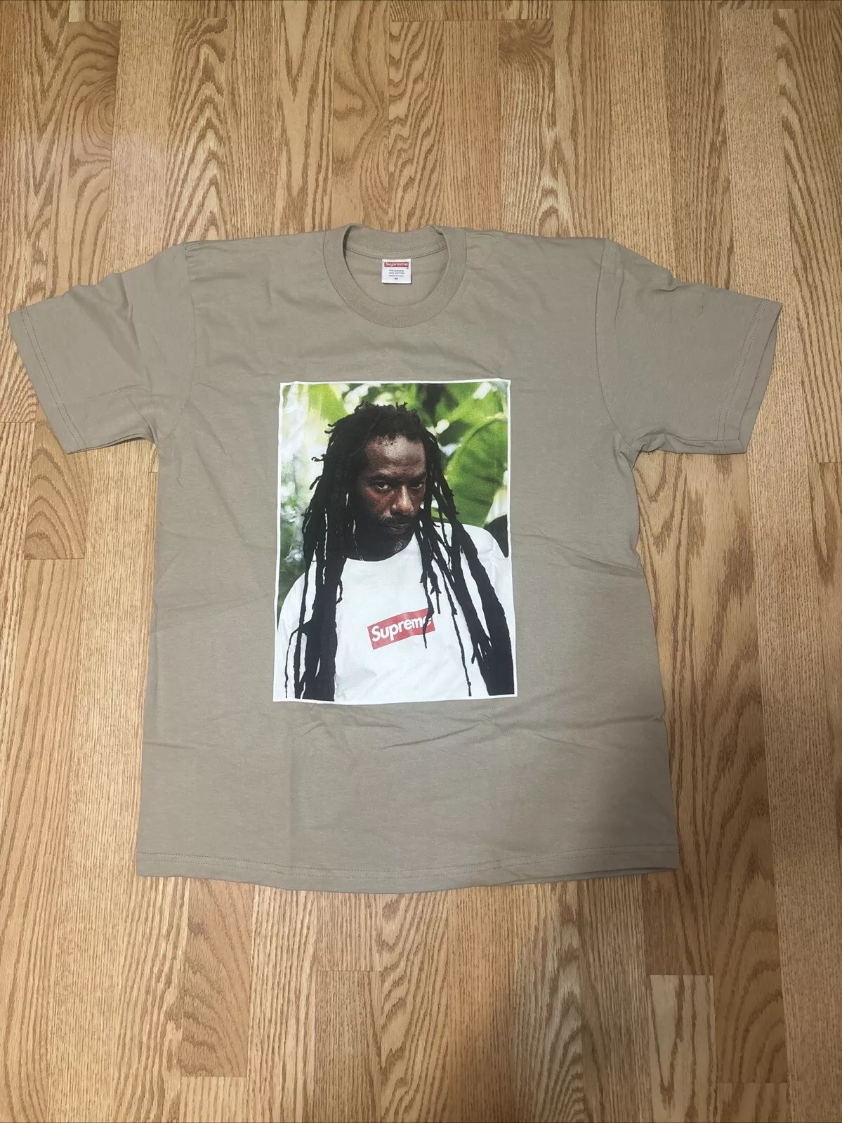 Nouveau t shirt Supreme Buju Banton Jamaican Singer M authentique en argile ÉDITION LIMITÉE
