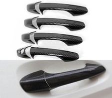 8x Handle Plastic LHD Cover Trim Carbon Fiber Look Fit 13-19 C117 CLA250 CLA45