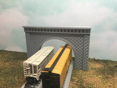 2 TUNNEL PORTALS CUT STONE / BRICK Single or Double Track - N Scale 1:160 PORTAL