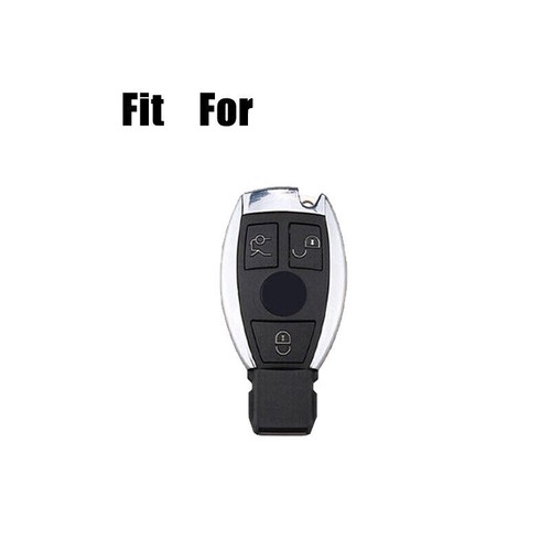 Suede Leather Car Key Fob Case Cover For Mercedes Benz CLA CLS CLK GLK GLA GLC - Foto 2 di 7