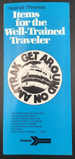 Vintage 1970s Amtrak Branded Memorabilia Brochure Pamphlet Frisbee Cups