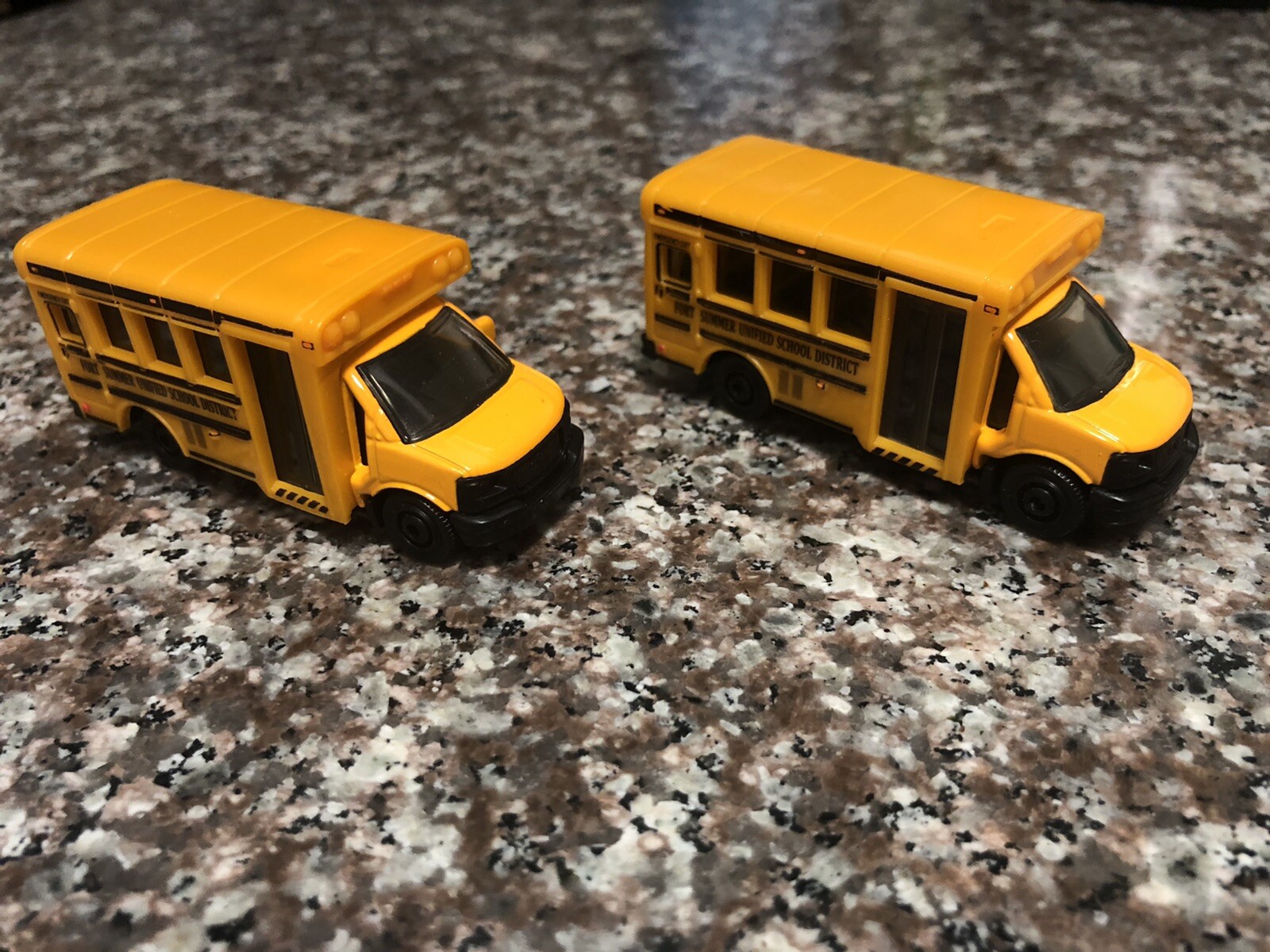 Matchbox Gmc Yellow School Bus Fort Summer Unified School District Lot Of 2 Ebay