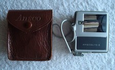 Vintage Anscolite II Camera Flash With Leather Pouch,Case