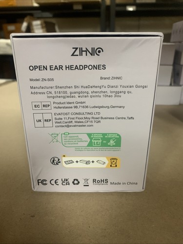 ZIHNIC ZN-S05 Cuffie sportive wireless a conduzione d'aria - NERO - Foto 2 di 3