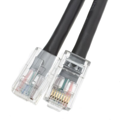 4in Ethernet Patch Cable, Black (35 Pack)