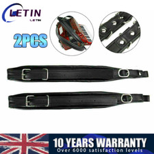 2PCS Accordion Harness Straps Adjustable Padded PU Leather Shoulder Belts Black