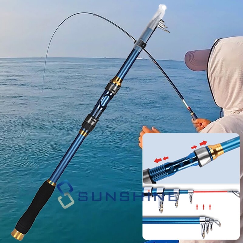 Professional Carbon Fiber Telescopic Fishing Rod Travel Spinning Rod Pole 2.1m | eBay Professional Carbon Fiber Telescopic Fishing Rod Travel Spinning Rod Pole 2.1m | eBay