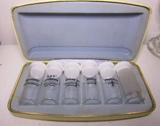 EMPTY Upjohn Sample Bottle Case Apothecary Pharmacy Collectible Jars Phenolax